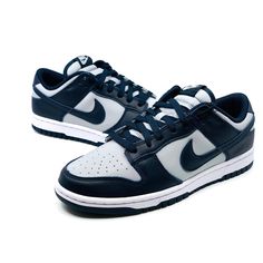 New With Box Nike Dunk Low ‘Georgetown’ Size 7.5 Check Out My Closet For More Nike Adidas Air Max 270 90 95 97 270 720 Vapormax Air Force 1 Dunk Navy Blue Nike Dunks, Men’s Nike Shoes, Mens Dunks, Navy Nike Shoes, Nike Dunk Low Georgetown, Bb Shoes, Shoes For School, Pretty Sneakers, Back To School Shoes