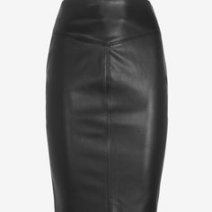 Nwt Express High Wasted Faux Leather Skirt Sz6 Spring Leather Pencil Skirt For Party, Elegant Knee-length Faux Leather Pencil Skirt, Chic Knee-length Faux Leather Skirt, Leather Midi Pencil Skirt For Night Out, Chic Faux Leather Pencil Skirt For Formal Occasions, Classic Leather Mini Skirt For Work, Sleek Black Leather Pencil Skirt, Chic Faux Leather Mini Pencil Skirt, Elegant Formal Faux Leather Pencil Skirt