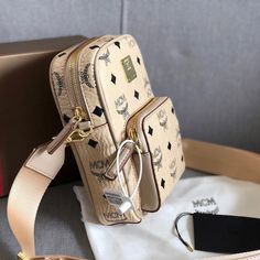 Size: Standard Size It comes with Dust box, Care manual, Tag, and Paper bag. Mcm Bags, Tote Backpack, Satchel Bags, Paper Bag, Clutch Bag, Satchel, Purse, Things To Come, Tote Bag