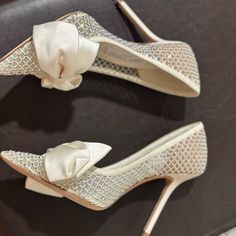 White, Size 7 , Jimmy Choo, Brand New Never Worn, Perfect For A Wedding Victorian Era Clothing, Autumn Accessories, Shoe Show, Jimmy Choo Shoes, Wedding Plans, Victorian Era, Love Me, Wedding Shoes, Jimmy Choo