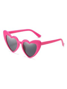 Vintage Alloy Temple Heart Frame Sunglasses | Retro Stage Festival Sunglasses With Uv Protection And Plastic Frames, Valentine's Day Casual Sunglasses With Tinted Lenses, Heart Print Sunglasses For Valentine's Day Beach Outing, Casual Tinted Sunglasses For Valentine's Day, Trendy Adjustable Sunglasses For Valentine's Day, Adjustable Heart Shaped Sunglasses For Summer, Festival Sunglasses With Uv Protection, Cute Red Sunglasses For Summer, Trendy Pink Sunglasses For Festivals