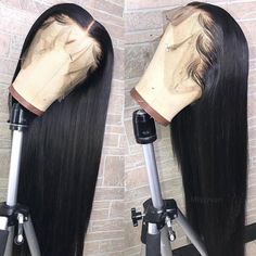 PRICES MAY VARY. Hair Material: 13x6 lace front wig is made of high quality heat resistant synthetic fiber hair, similar as real human hair, pretty natural and soft, which is suitable for long term use. Wig Features: 26 inch Black #1B Color straight HD lace wig, Pre-plucked natural hairline and baby hair.Small Knots, No Shedding, No Tangling, No Smell. Convenience: 13x6 Lace front wig is easy to wear and take off, washable and manageable, hot iron available. Can be styled, such as half ponytail, Black Hair Types, Full Lace Front Wigs, Human Virgin Hair, Straight Lace Front Wigs, Long Black Hair, Frontal Wig, Straight Human Hair, Brazilian Human Hair, Real Human Hair