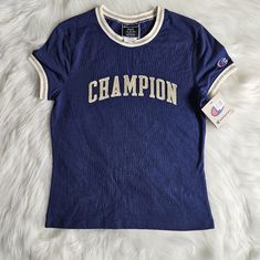 Brand New Size Small Collegiate Blue Crew Neck Top, Blue Collegiate Short Sleeve Tops, Collegiate Style Blue Short Sleeve Tops, Blue Gold, Color Blue, Nordstrom, Womens Tops, Tops & Tees, Brand New