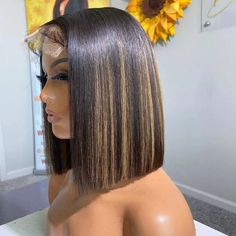 Product Details:? ? Wig Type Lace Frontal or Closure Wig Material 100% Human Hair, Last for 1+ years Texture Straight Bob Density 180% Color Highlight Lace Transparent Lace Cap Size Standard Medium Size (S or L size custom pls contact customer service) Features Pre-plucked Hairline, Pre-bleached Knots Handling Time Ship within 24 hours after payment Delivery Time 3-5 Business Days Free Shipping Return Policy Free Return within 30 Days? Light Auburn Highlights, Highlights Bob, Blonde Highlights Bob, Highlight Bob, Closure Bob, Bob With Highlights, Blonde Streaks, Blonde Highlight, Hd Lace Wig