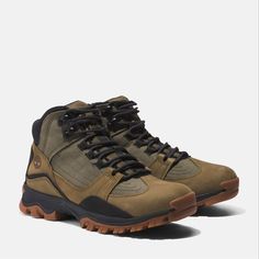 These men's lace-up hiking boots are designed for any trail adventure. They feature quality materials like Premium Timberland leather and CORDURA fabric which is twice as durable as standard nylon, plus responsibly sourced materials like ReBOTL™ fabric lining containing at least 50% recycled plastic. These boots are finished with a compression-molded EVA midsole for comfort and rubber lug outsoles for traction. Insulated Work Boots, Leather Work Boots, Closed Toe Shoes, Waterproof Hiking Boots, Hiking Boot, Timberlands Women, Timberland Mens, Training Shoes, Hiking Shoes