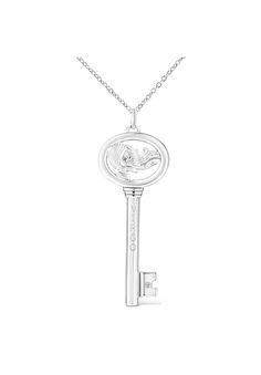 It's as if the stars aligned to create this stunning .925 Sterling Silver necklace flaunting a Virgo zodiac pendant accented by a glimmering bezel set natural diamond. Brilliant beacons of optimism and hope, our Zodiac Keys are radiant symbols of a bright future. This airy design is both modern and timeless. The pendant comes with an 18" inch cable chain with spring ringA BRILLIANT CHOICE - Why choose imitation diamonds when you can have the real thing? This unique lock pendant is embellished wi Luxury Silver Zodiac Sign Necklace, Lock Pendant, Key Pendant Necklace, Zodiac Necklace, Zodiac Pendant, Virgo Zodiac, Zodiac Necklaces, Necklace White, Authentic Design