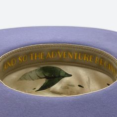 100% fur felt Multiple wraps of different design and texture Beads on crown 100% silk interior lining Sweatband with 'And so the Adventure Begins' inspirational quote All hats are unique and have perfect imperfections! Handmade by Valeria in California Luxury Handmade Short Brim Hat, Luxury Handmade Adjustable Hat, Luxury Handmade Wide Brim Hat, Bespoke Adjustable Brimmed Hat, Bespoke Brimmed Hat With Adjustable Fit, Flat Brim Fedora For Kentucky Derby Gift, Three Words, And So The Adventure Begins, Fedora Hat