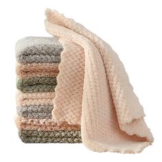 a stack of towels folded on top of each other