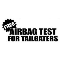 the airbag test for tailgaters logo