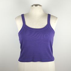 Nwot Express Tricot 100% Cotton Deadstock Purple Ribbed Knit Tank Top Medium 90s/Y2k Nwot Deadstock Size Medium 100% Cotton Purple Bundle 2 Or More Items And Receive 20% Off And Discounted Shipping! Questions? Leave A Comment Below! Box7 Casual Purple Ribbed Top, Casual Purple Seamless Tops, Casual Seamless Purple Tops, Purple Ribbed Knit Tops, Neon Pink Crop Top, Ribbed Knit Tank Top, Royal Blue Top, Spaghetti Strap Tank Top, Knit Tank Top