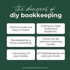 the dangers of diy bookkeepering and how to use them in your books