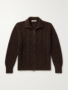 EXCLUSIVE AT MR PORTER. It's practically impossible to go wrong with a cable-knit sweater, especially a top-quality style like Inis Meáin's. This classic cardigan is made from a temperature-regulating merino wool and cashmere-blend in a chunky gauge. Cardigan For Men, Classic Cardigan, Cashmere Blend Sweater, Loungewear Shorts, Casual Blazer, Red Outfit, Knitwear Cardigan, Mr Porter, Lightweight Jacket