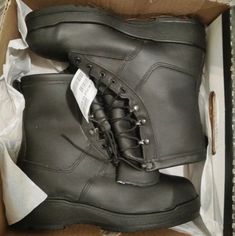 Rocky Navy Flight Deck Gore-Tex Tactical Waterproof Boots, Men's 12 R, With Safety Toe. Black, Full Tough Leather. Motorcycle, Hunting, Military, Law Enforcement Approved. They Just Need You In Them. Brand New With Box. Proudly Made In The Usa. Casual Work Boots, Army Combat Boots, Fire Boots, Military Tactical Boots, Snake Boots, Combat Boots Men, Rocky Boots, Insulated Boots, Steel Toe Boots