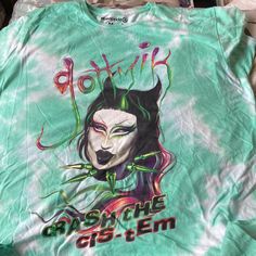 From This Years Target Pride Collection,Never Worn. Bit Of An Oversized Fit. Can Be Unisex. Oversized Green Graphic Tee Shirt, Oversized Green Grunge T-shirt, Green Grunge T-shirt For Spring, Oversized Green Graphic Tee, 90s Style Green T-shirt For Spring, Green Band Merch Tops For Summer, Green Long Sleeve Band Merch Top, 90s Style Green Screen Print Top, Green Band Merch Top With Sublimation Print