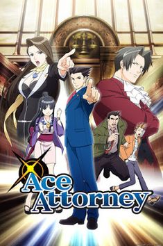 the anime poster for ace attorney