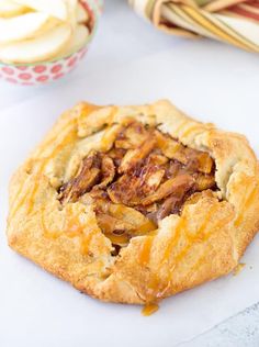 a close up of a pastry on a table