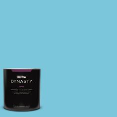 a paint can with the words dynastiy on it in green and black