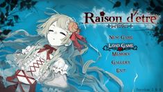 the title screen for raison d'etre