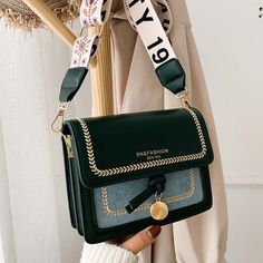 Themed Green Fashion Chic Womens Shoulder Bag Trendy Green School Bag, Trendy Green Bag For School, Green Satchel With Mobile Phone Bag For Daily Use, Green Travel Satchel With Mobile Phone Bag, Green Mobile Phone Box Bag For Travel, Travel Green Mobile Phone Box Bag, Green Crossbody Mobile Phone Bag, Green Travel Box Bag For Mobile Phone, Trendy Green Satchel For Travel