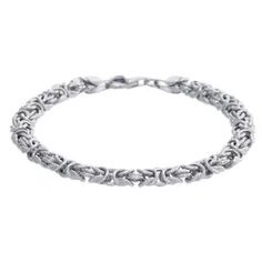 Women's Sterling Silver Byzantine Chain Bracelet (7.5") : Target Chainmaille Jewelry Patterns, Byzantine Bracelet, Chainmaille Jewelry, Byzantine Chain, Silver Bracelets For Women, Unusual Jewelry, Pretty Jewelry, Cricut Tutorials, Chain Design