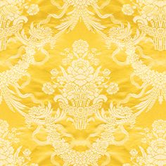 Samples and Purchasing available for Charlieu Lampas - Jaune/Ivoire Yellow By Brunschwig & Fils |  |  Upholstery  at Designer Wallcoverings and Fabrics