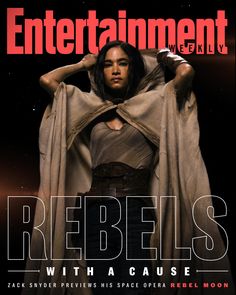 the cover of entertainment weekly featuring an image of a woman dressed as star wars character