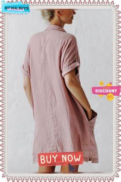 Plus Size Women Solid V Neck Cotton Short Sleeveless Loose Casual Shirt Weaving Dress Shirt Weaving, Weaving Dress, Causal Dresses, Unique Designers, Casual Shirt, Cotton Shorts, Dresses Online, Weaving, Plus Size