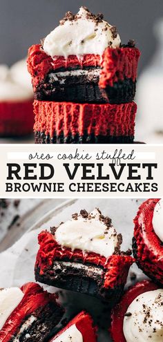 Cherry Cheesecake Fluff Recipe Cherry Cheesecake Fluff, Red Velvet Cheesecake Brownies, Dinner Pasta, Vegetarian Desserts, Cookies Baking, Oreo Cookie, Easy Baking Recipes Desserts, Sweet Snacks Recipes