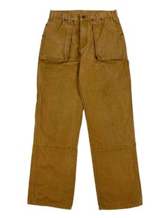 "Vintage Dickies Workwear Carpenter Pants  - Waist: 32\" Inseam: 31\" Flaws: Slight Distressing - Website: https://markhamvtg.com/ Instagram: @Markham.vtg - Please remember most, if not all of our items are vintage and used. Therefore it will naturally have some wear and tear. Refer to photos for any flaws. If you have any additional questions, send me a message! NO RETURNS OR REFUNDS!" Retro Fall Pants With Cargo Pockets, Retro Cargo Pants For Fall, Retro Cotton Cargo Pants For Fall, Retro Straight Leg Pants With Pockets, Retro Cotton Cargo Pants With Pockets, Vintage Jeans With Side Pockets In Relaxed Fit, Retro Straight Leg Bottoms With Side Pockets, Vintage Cargo Trousers For Fall, Retro Straight Leg Bottoms With Cargo Pockets