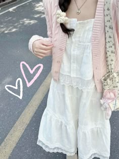 Wonyoungism Outfits School, Sawakocore Outfit, Cute Japanese Outfits Casual, Igari Outfit Aesthetic, Summer Outfits Dress Code, Sawako Style Outfit, Coquette Outfit Ideas Aesthetic, Shojo Fashion, Shoujo Girl Outfit