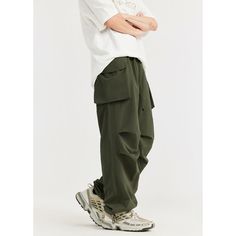 Moisture Wicking Outdoor Hiking Green Cargo Pants Fabric: 100%Polyester Size: S, M, L, XL, Style: Cargo Pants Pants Type: Wide Leg Pants Multiple Color Selections: Black, Army Green  Season: Spring, Fall, Summer Wide Leg Pants With Cargo Pockets For Outdoor Activities, Green Techwear Pants With Multiple Pockets, Streetwear Full-length Harem Pants With Cargo Pockets, Streetwear Full Length Harem Pants With Cargo Pockets, Streetwear Harem Pants With Cargo Pockets, Outdoor Loose-fit Cargo Pants With Pockets, Urban Wide Leg Bottoms For Outdoor Activities, Green Baggy Utility Pants, Baggy Straight Parachute Pants With Pockets