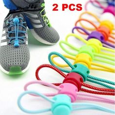 A Pair Of Locking Shoe Laces Unisex Elastic Sneaker Shoelaces Sport Shoestrings Feature: Fashion,Free Color: As picture shown Length: 90-100cm Diameter: 0.3cm Material: High quality plastic buckle + Elastic rope Scope: Sports, mountaineering, travel, we have many colors, you can choose an appropriate personalized color according to your shoes. Designed for anti loose shoelace motion with different colors. Easy to Install, No cutting required,Convenient to use. Lock mechanism - slidable, spring a No Tie Laces, Elastic Shoe Laces, Elastic Rope, Tie Shoelaces, Elastic Laces, Shoe Care, Triathlon, Accessories Watches, Stretching