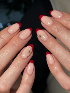 24 Gorgeous Red Christmas Nails for a Major Festive Makeover | Everygirl Edit Red Summer Nails, Summer Nails 2024, Red Christmas Nails, Formal Nails, Nails Now, Studded Nails, Hot Girl Summer, Red Nail