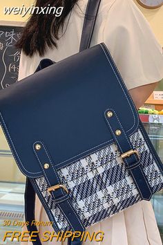 Shipping: Worldwide Express Shipping AvailableDelivery time: 🚚7-15Days Fast ShippingReturns: Fast refund,💯100% Money Back Guarantee.SPECIFICATIONSTechnics: SchoolbagStyle: FashionRain Cover: NoPlace Of Origin: HE BEI ProvincePattern Type: PlaidOrigin: Mainland ChinaModel Number: high quality women backpackMain Material: PULining Material: PolyesterItem Type: BackpacksInterior: Interior CompartmentInterior: Interior Zipper PocketInterior: Cell Phone PocketInterior: Interior Slot PocketHandle/St Backpacks For Girls, Designer Backpack, Rain Cover, Designer Backpacks, Girl Backpacks, School Backpacks, Casual Bags, Dark Black, Womens Backpack