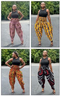 Embrace the vibrant world of African fashion with our stunning collection of Ankara pants. Crafted from high-quality African print fabric, these pants offer a unique blend of comfort, style, and cultural richness. Features: ✨Ankara Print: Each pair showcases intricate patterns and bold colors, reflecting the vibrant spirit of African textiles. ✨Harem Pants: The relaxed, wide-leg silhouette of harem pants provides a comfortable and flattering fit for all body types.    ✨High Waist: The high-waisted design accentuates your curves and creates a sophisticated look. Versatile Styling: Pair these pants with a simple top, a bold statement piece, or even a matching Ankara jacket for a complete ensemble. ✨Perfect for Any Occasion: Whether you're attending a special event, going out for a night on t Multicolor Ankle-length Harem Pants With Elastic Waistband, Multicolor Loose Fit Harem Pants, Stretch Multicolor Wide Leg Harem Pants, Multicolor Loose Harem Pants With Pockets, Multicolor Harem Pants With Loosely Fitted Hips, Yellow Elastic Waistband Harem Pants, Stretch Multicolor Harem Trousers, Multicolor Stretch Harem Pants With Elastic Waistband, Yellow Harem Pants With Loosely Fitted Hips