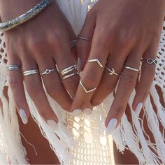 Stackable Rings Set12pcs) Rings Size: 5,6,6.5,6.75,7,7.25,7.5,8,8.25 Vintage Silver Rings, Knuckle Ring, Silver Ring Set, Silver Stacking Rings, Knuckle Rings, Star Jewelry, Finger Rings, Rings For Girls, Cute Rings