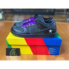 Thank You For Considering Our Store! We Appreciate Your Business And Support! Nike Sb Dunk Low “Familia First Avenue” “Prince Dunks” Mens Size 10.5 Brand New With Box Dj1159-001 We Consider All Reasonable Offers! With That Said, We Invite You To “Watch” Our Items To Receive Special Offers Sent Directly To You! Thank You For Visiting! Custom Black Sneakers With Round Toe, Custom Black Sneakers With Rubber Sole, Designer Nike Black Sneakers, Black Custom Sneakers With Round Toe, Custom Black Round Toe Sneakers, Custom Black High-top Sneakers, Custom Black Lace-up Sneakers, Custom Nike Low-top Sneakers, Custom Black Sneakers For Sports