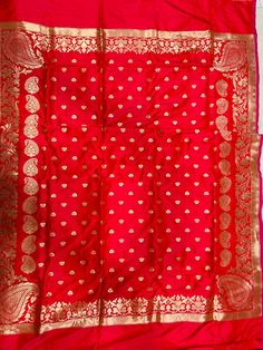 Dupatta length: 2.50 mtr. Dupatta width: 0.90 mtr. Warp : Pure Silk Weft. : Pure Silk  Zari.   : Gold Colour Dry clean This dupatta is made of finely woven fabric and is decorated with intricate design and engravings Banarasi dupattas are characterised by brocade borders & pallus. They often have woven butas or jall on the body. This Dupatta can be dye any colour which your choice? Semi-stitched Paithani Silk Dupatta For Puja, Dupatta With Pallu For Puja During Eid, Festive Banarasi Silk Choli With Dupatta, Bollywood Style Meenakari Dupatta For Wedding, Semi-stitched Bollywood Brocade Dupatta, Semi-stitched Meenakari Dupatta For Wedding, Gold Dupatta With Traditional Patterns For Diwali, Wedding Brocade Dupatta With Cutdana Detail, Paithani Silk Set With Dupatta For Puja