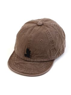 Editor's notesIt is a bike cap that features washed fabric, adjustable circumference with drawcord, wire inserted in the brim, and a motif on the front. It is a breathable and comfy cap made of 100% cotton fabric.- Washed fabric- Adjustable circumference- Wire inserted brim- Motif on the front- 100% cottonMeasurements(in.)One Size- Brim Length: 2.2 in.- Height: 3.5 in.- Circumference: 23 in.Composition & Care- 100% Cotton- Wash separately- Hand wash recommended- Avoid tumble dryDesigner- by Vintage Cotton Hat For Outdoor Activities, Brown Cotton Baseball Cap For Outdoor Activities, Adjustable Short Brim Dad Hat For Streetwear, Adjustable Dad Hat With Short Brim For Streetwear, Urban Cotton Flat Cap, Casual Outdoor Baseball Cap With Short Brim, Sporty Baseball Cap With Short Brim, Urban Outdoor Hat With Short Brim, Adjustable Washed Snapback Baseball Cap