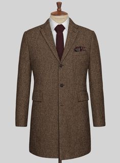 If you're trying to smarten your look or simply want to mix up your office outfit, you can try our Rust Herringbone Tweed Overcoat as it is extremely versatile. Crafted from wool, an overcoat is a piece of clothing that people originally saw as stereo typically old that is now one of the most stylish items a man can own. 
 
 A piece of garment that is an essential one for the modern mans wardrobe, both functional and stylish the coat is a smart investment that will last you for years. 
  Buttons Timeless Business Tweed Jacket With Herringbone Pattern, Wool Herringbone Tweed Jacket For Business Casual, Wool Tweed Jacket With Herringbone Pattern For Business Casual, Elegant Tweed Jacket With Welt Pockets For Winter, Elegant Winter Tweed Jacket With Welt Pockets, Tailored Wool Tweed Jacket, Herringbone Tweed Jacket For Business, Semi-formal Wool Tweed Jacket With Herringbone Pattern, Winter Tweed Blazer For Semi-formal Occasions