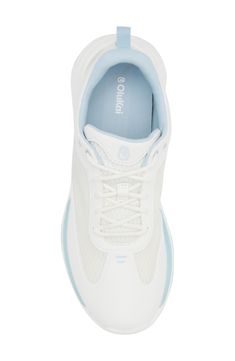 A removable and washable insole helps keep this sneaker fresh, while the supportive cushioning and durable sole make every step a dream. Lace-up style Removable, cushioned insole with arch support Textile and synthetic upper/textile lining/synthetic sole Imported Athleisure Sneakers For Walking With Arch Support, Synthetic Sneakers With Gel Cushioning, Comfortable Sporty Sneakers For Walking, Sporty Walking Shoes With Removable Insole For Light Sports, Ergonomic Low-top Sneakers For Walking, Light Sports Walking Shoes With Arch Support, White Walking Shoes With Removable Insole For Light Sports, White Walking Shoes For Light Sports With Removable Insole, Comfortable Lace-up Sneakers With Gel Cushioning