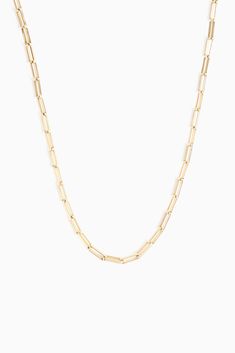 The It Girl’s favorite paperclip chain — meet the 2nd edition of our best-selling classic Empire Chain. Elongated and rectangular links finished with a lobster clasp and signature MC connector tag, this delicate but durable paperclip chain is not only beyond luxurious, but also insanely versatile. Clip the lobster clasp on any link to shorten the length of the necklace to best fit your ensemble’s neckline. Designer tip — keep the Paperclip Chain story going by layering this piece with our Ochse Timeless Paperclip Bracelet With Chain Link, Classic Chain Necklace With Lobster Clasp And Rectangular Links, Classic Chain Necklace With Rectangular Links And Lobster Clasp, Classic Paperclip Bracelet With Delicate Oval Link Chain, Classic Paperclip Bracelet With Solid Link Construction, Classic Paperclip Bracelet With Rectangular Solid Links, Classic Paperclip Bracelet With Cable Chain, Classic Rectangular Chain Necklace, Timeless Everyday Paperclip Chain Necklace