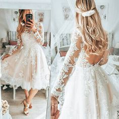 Short Country Wedding Dress, Reception Dress Short, Wedding Bridal Gowns, Short Lace Wedding Dress, Courthouse Wedding Dress, Knee Length Wedding Dress, Short Wedding Dresses, Western Wedding Dresses, A Line Bridal Gowns