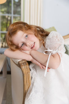 Complete your wedding day with the perfect flower girl dress. The Blossoms collection by Anne Barge captures all the charm of our best-selling gowns, but in miniature form. Box Pleated Skirt, Lace Flower Girl Dress, Anne Barge, Dress With Puff Sleeves, Box Pleat Skirt, Flower Girl Dress Lace, Dress Inspo, Lace Flower, Crewneck Dress