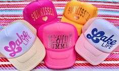 You'll be smiling all the way to the pool in our newest HappySummer™️ Truckers!  Choose from several styles--something for everyone. Lake girl?  Coastal cowgirl?  We've got you covered! Trucker Hat Vinyl, Trendy Summer Snapback Hat For Outdoor, Trendy Snapback Hat For Summer Outdoor, Trendy Snapback Hat For Summer, Trendy Summer Outdoor Trucker Hat, Trendy Summer Trucker Hat For Outdoor, Summer Outdoor Snapback Hat With Letter Print, Summer Outdoor Letter Print Snapback Hat, Outdoor Summer Snapback Hat With Letter Print