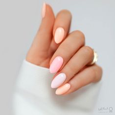 Pastel Color Nails, Tropical Nails, Easter Nails, Beautiful Nail Designs, Cute Acrylic Nails