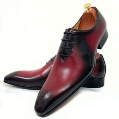 Leather Wingtip Oxfords For Fall, Fitted Wingtip Leather Shoes For Fall, Leather Cap Toe Oxfords For Fall, Fall Season Brogue Oxford Leather Shoes, Fall Oxford Leather Shoes With Leather Sole, Fall Oxford Shoes With Leather Sole, Fall Oxfords With Leather Sole, Brown Wingtip Oxfords With Red Sole, Fall Derby Wingtip Leather Shoes