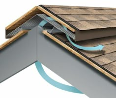 an image of a roof vent and gutter