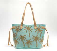 Is a joyful carry your jam? This beautifully embroidered and beaded tote delivers the smiles with each and every reach -- whether you designate it for the beach, your commute, or elegant daytrips. From America & Beyond. Beaded Beach Bags For Beach Season, Summer Vacation Beaded Shoulder Bag, Beaded Bag For Everyday Use During Beach Season, Summer Vacation Beaded Beach Bag, Casual Embroidered Beach Bag For Vacation, Summer Beaded Bags For Daily Use, Summer Beaded Shoulder Bag For Shopping, Casual Beaded Shoulder Bag For The Beach, Embroidered Beach Bag For Daily Use In Summer