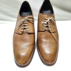 Cole Haan William Plain Toe Oxford British Tan Leather Men's Dress Shoes. Style C12206. Barely Any Wear On Soles. May Have Been Worn 1 Time. Preowned Excellent Condition. As With Any Preowned Shoe Or Boot There May Wear, Creases And Bends. All Shoes And Boots Have Been Cleaned, And Sanitized, Conditioned And/Or Polished Before Pictures. See All Pictures As Part Of Description. Msrp $30.00 Men's Dress Shoes, Shoes And Boots, Cole Haan, Tan Leather, Size 13, Leather Men, Derby, Dress Shoes Men, Men's Shoes